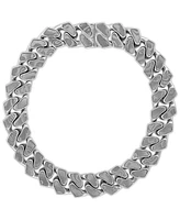 Bulova Marc Anthony Men's Wide Width Link Chain Bracelet in Sterling Silver-Plate, BVB1157