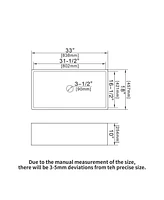 Streamdale Furniture 33 Farmhouse Sink - 33 Inch Kitchen Sink Undermount Single Bowl Apron