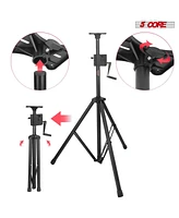 5 Core Speaker Stand Pair Tripod Tall Crank Up Height Adjustable Heavy Duty Floor Stands 35mm Pa Pole Mount