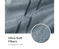Cariloha Bath Sheet | Blue Lagoon 40"x72" Turkish Cotton & Viscose Material Blend Extra Smooth, Odor Resistant and Highly Absorbent