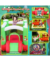 Streamdale Furniture Jolly Christmas Inflatable Bouncy Castle for Festive Fun