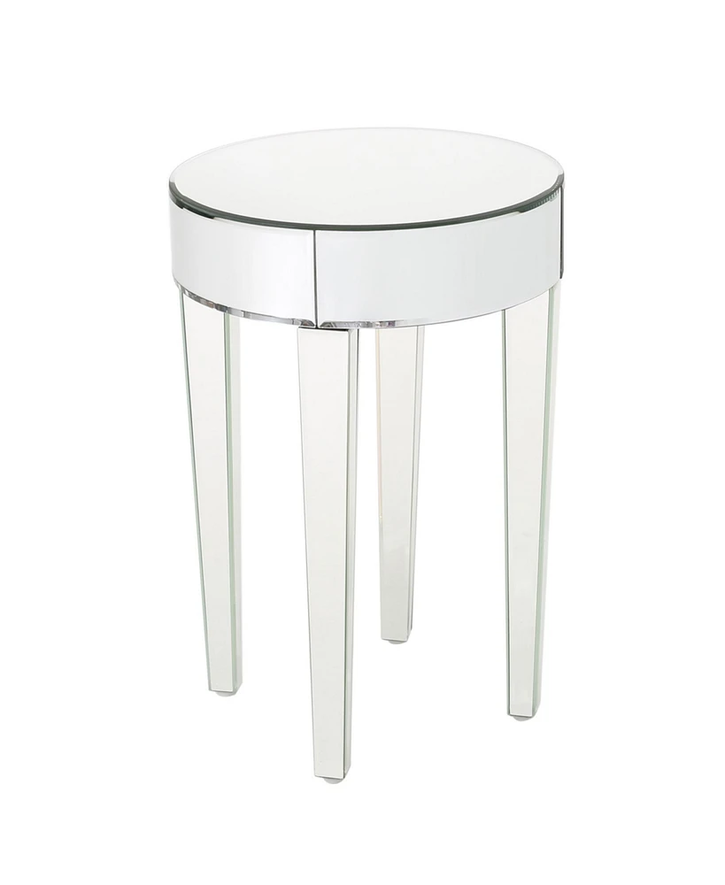 Simplie Fun Mirrored Round Table Glamorous, Sophisticated, Versatile