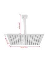 Luxury Rainfall Showerhead | 304 Steel | Self-Cleaning Nozzles | Full-Body Coverage