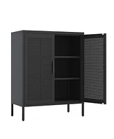 Streamdale Furniture Heavy-Duty Steel Storage Cabinet with Adjustable Shelves and Secure Lock