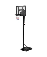 Soozier 7.7-10' Portable Basketball Hoop with 43" Shatterproof Backboard