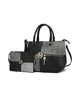 Mkf Collection Maji Satchel Bag with Wristlet by Mia K