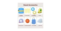 Inflatable Dual Slide Water Park Climbing Bouncer with 735W Air Blower