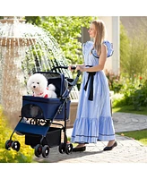 Inolait 3-In-1 Pet Stroller with Removable Car Seat Carrier Adjustable Canopy