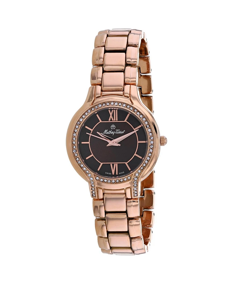 Mathey Tissot Women's Classic Brown Dial Watch - D2781PM