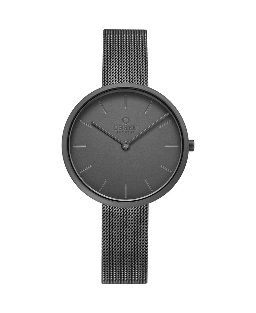 Obaku Women's Hassel Smokey Gray Dial Watch - V219LXUUMU