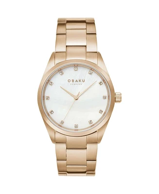 Obaku Women's Classic White Dial Watch - V263LXVWSV