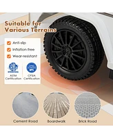 Skonyon 3-In-1 Kids Ride on Mercedes Benz G350 Push Car with Canopy