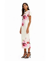 Desigual Women's M. Christian Lacroix orchid midi dress