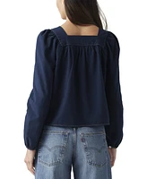 Levi's Amber Cotton Long-Sleeve Button-Front Blouse