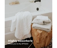 Cariloha Hand Towel | Onyx | 16"x24" | Turkish Cotton & Viscose Material Blend | Extra Smooth, Odor Resistant and Highly Absorbent