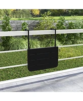 Sugift Folding Hanging Table with 3-Level Adjustable Height for Patio Balcony