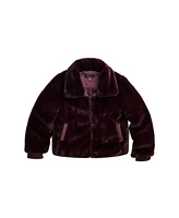 Imoga Collection Child Gary FW23 Burgundy Faux Fur Coat