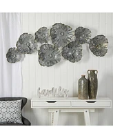 Slickblue Floating Metal Floral Wall Art Decor