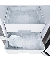 Newair 15” Undercounter Nugget Ice Maker, Pebble Ice Maker Producing 66 lbs. Daily, Built