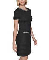 Karl Lagerfeld Paris Women's Boucle-Tweed Sheath Dress