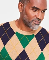 Club Room Men's Argyle Merino Sweater, Created for Macy's