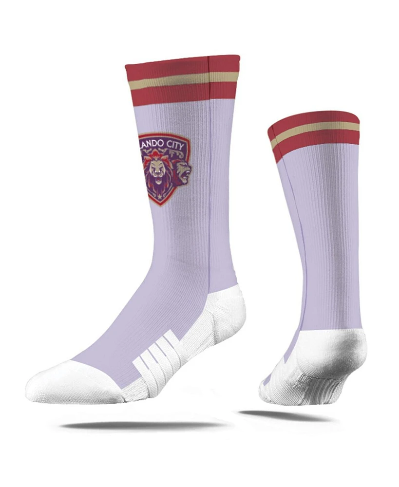 Strideline Men's and Women's Purple Orlando City Sc 2024 Jersey Hook Premium Crew Socks