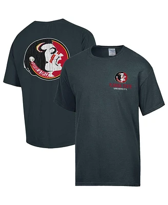 Comfortwash Men's Charcoal Florida State Seminoles Vintage-like Logo T-Shirt