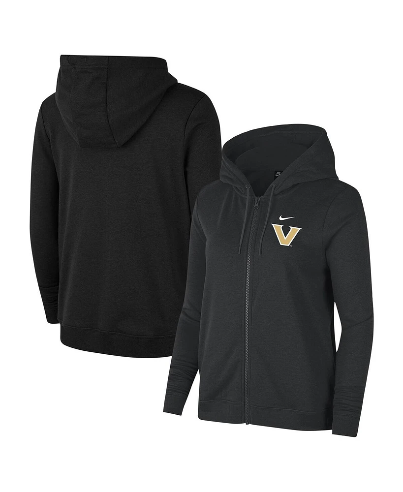 Nike Women's Black Vanderbilt Commodores Varsity Fleece Full-Zip Hoodie