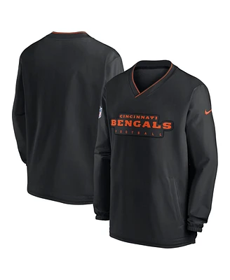 Nike Men's Black Cincinnati Bengals Sideline Pullover Wind Shirt