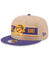 New Era Big Boys and Girls Tan/Purple Phoenix Suns 2024 Nba Draft 9FIFTY Snapback Hat