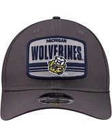 New Era Men's Charcoal Michigan Wolverines Team Elevated 9SEVENTY Adjustable Hat