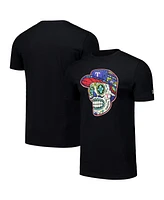 New Era Men's Black Texas Rangers Sugar Skulls T-Shirt