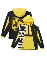 Live Breathe Futbol Men's and Women's Black Columbus Crew Tekker Half-Zip Anorak Jacket