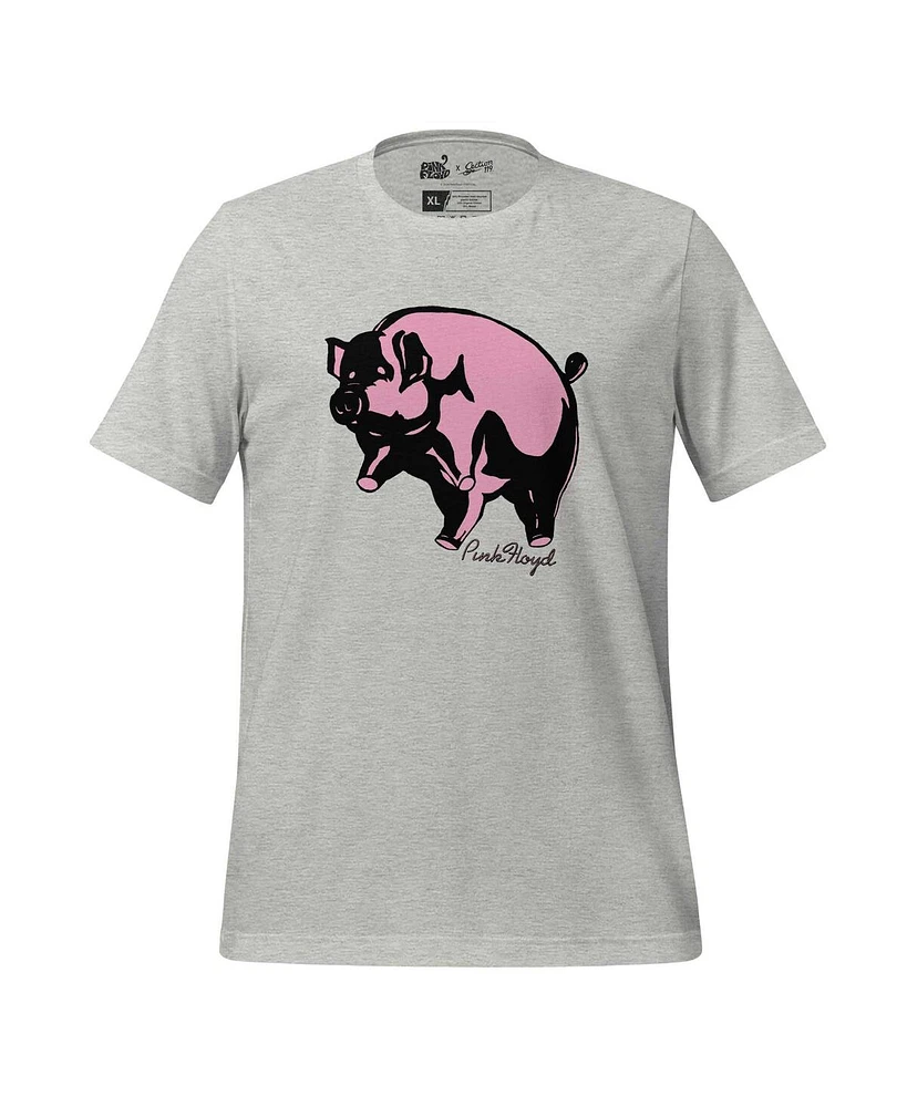 Section 119 Men's and Women's Gray Pink Floyd Animals Tri-Blend T-Shirt