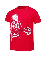 Round21 Big Boys and Girls Caitlin Clark Red Indiana Fever Draft Night T-Shirt