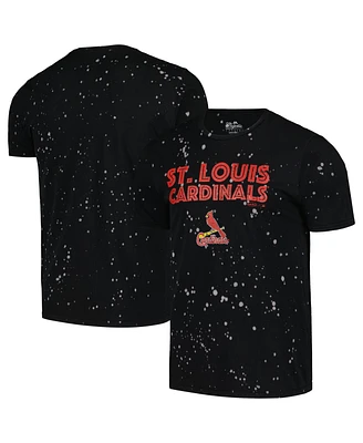 Majestic Men's Black/White St. Louis Cardinals Splatter T-Shirt