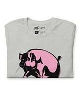 Section 119 Men's and Women's Gray Pink Floyd Animals Tri-Blend T-Shirt