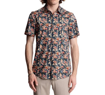 Paisley & Gray Men's Sawyer Slim-Fit Floral Paisley Button-Down Shirt