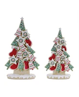 Slickblue Delicious Cookie Tree Decorations for Festive Holiday Treats (Set of 2)