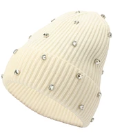 Kate Spade New York Women's Embellished Ribbed Beanie