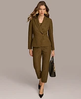 Donna Karan New York Women's Textured One Button Blazer