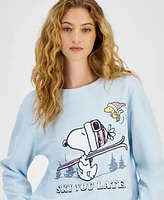 Love Tribe Juniors' Snoopy Ski You Later Crewneck Sweatshirt