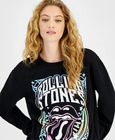 Love Tribe Juniors' Rolling Stones Crewneck Sweatshirt