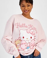 Grayson Threads, The Label Juniors' Hello Kitty Bow Crewneck Sweatshirt