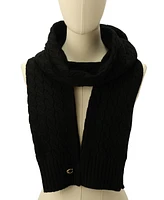 Coach Soft Rib Cable Knit Scarf