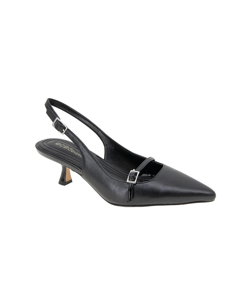 BCBGeneration Women's Kami Slingback Kitten Heel Pumps