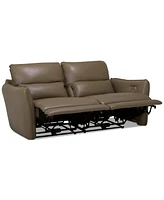 Jekyns Leather Power Sofa, Created for Macy's