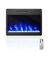 Boyel Living 36 in. Direct Vent Electric Fireplace Insert with Remote Control