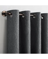 Sun Zero Noir 52" x 96" Textured Thermal Blackout Curtain Panel