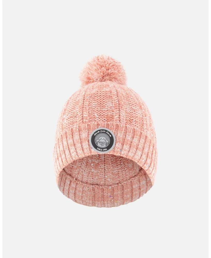 Deux par Girl Knit Hat Light Pink - Toddler|Child